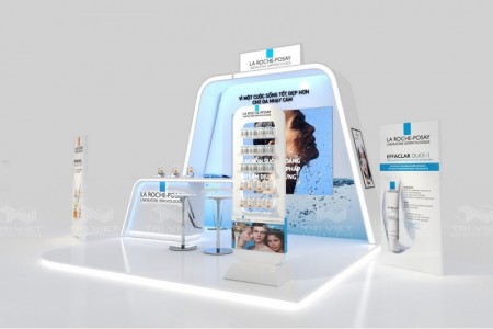 Booth Trưng Bày Mỹ Phẩm Đẹp Giải Pháp Quảng Bá Hiệu Quả