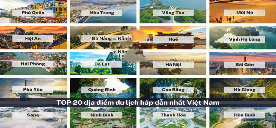 Top 20 Địa Điểm Du Lịch Đẹp Nhất Việt Nam Không Nên Bỏ Qua